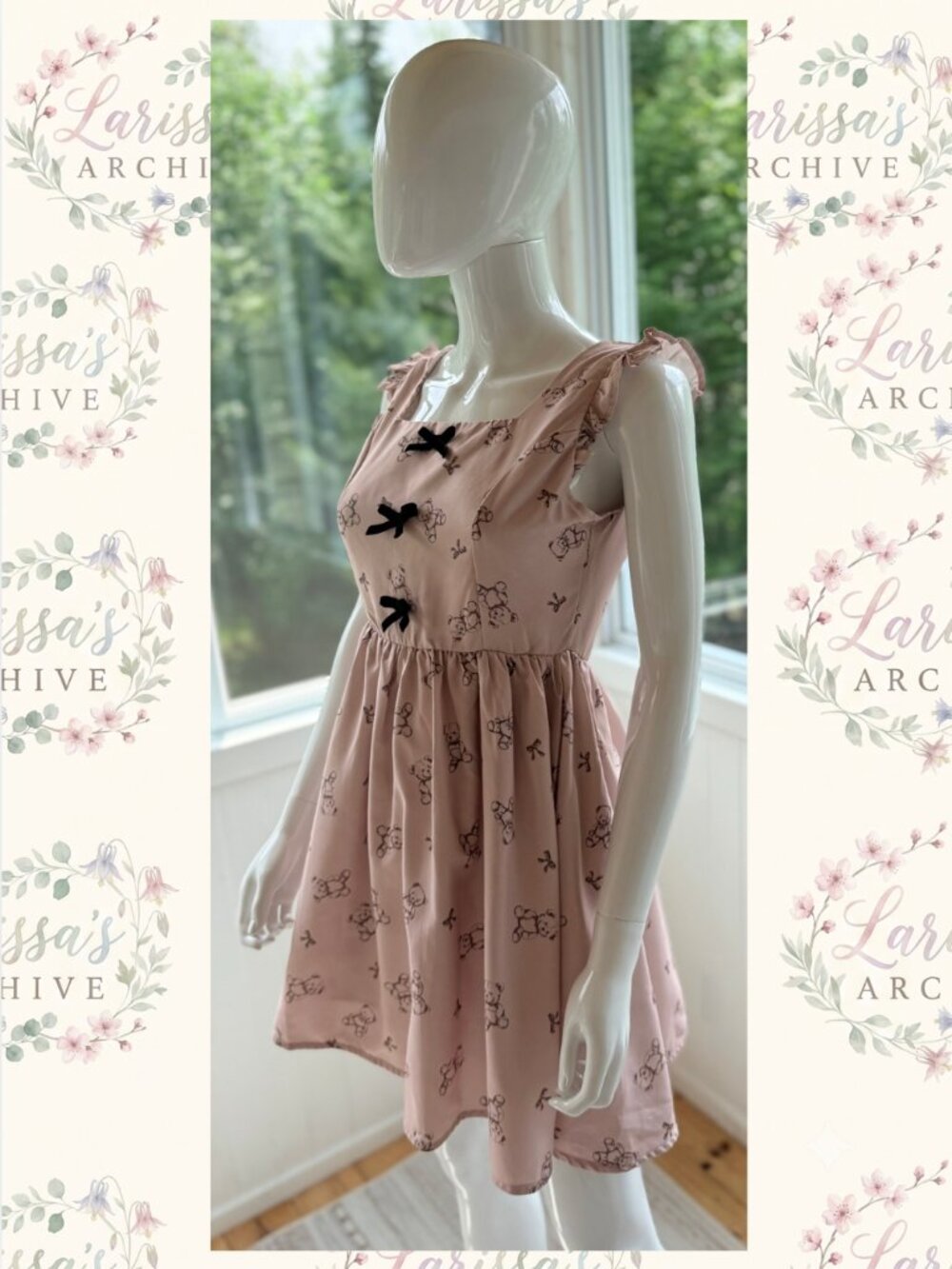 Ank Rouge | 2017 Teddy Bear Ribbon "Lucky Bag" Dress | Size JP M (XXS to XS)
